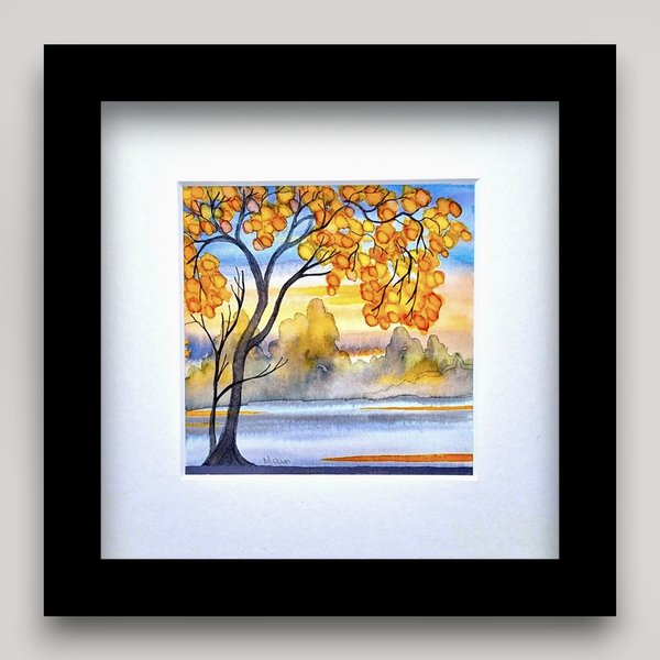 Small Original Framed Paintings(4x4ins )