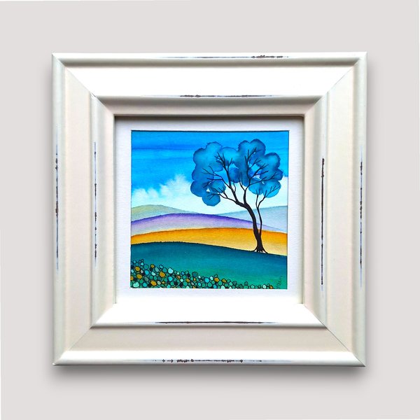 Small Original Framed Paintings (3ins x 3ins)