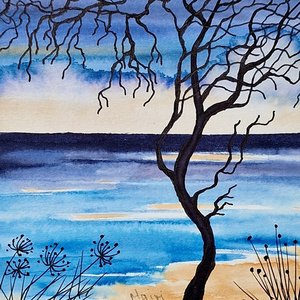 Small Mounted Original Painting