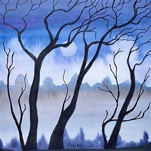 Small Mounted Original Painting