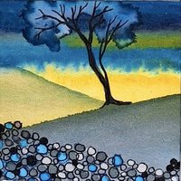 Tiny Original Painting (Mounted) 