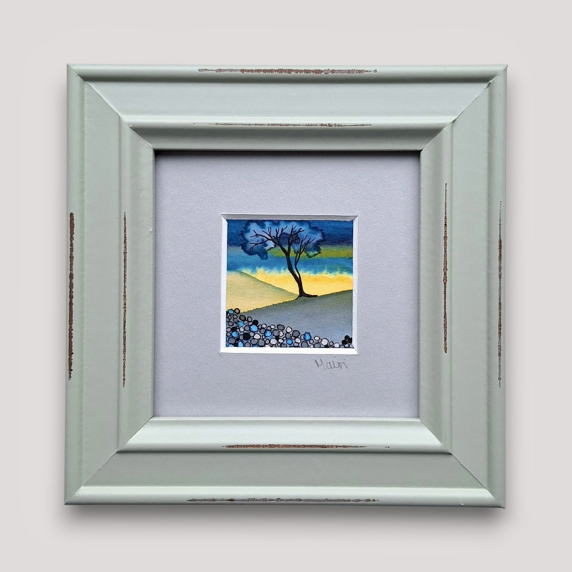 Tiny Original Painting (Framed) 