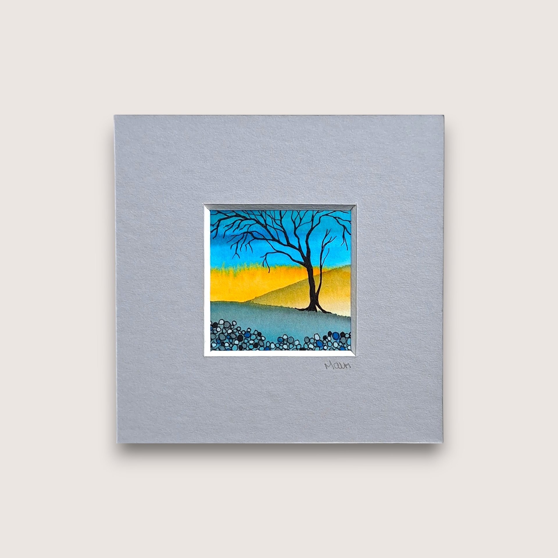 Tiny Original Painting (Mounted) 