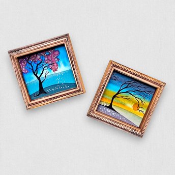 2 Tiny Original Paintings